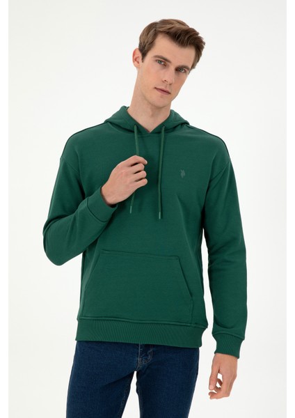 U.S. Polo Assn. Erkek Koyu Yeşil Sweatshirt 50298271-VR079