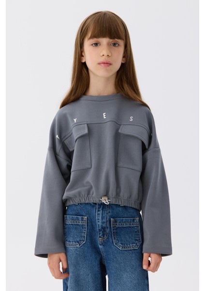 Kız Çocuk Gri Sweatshirt fiyatları
