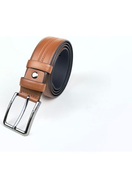 Rse Leather Goodserkek Kemer Vegan Deri - Desenli - 3,5 cm