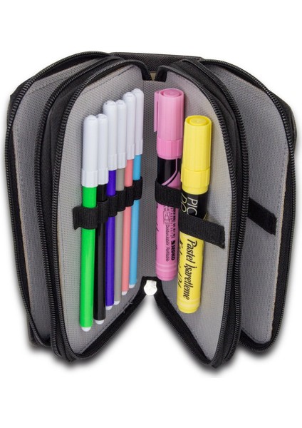 Kalem Kutusu Harry Pottery Temalı Orginazer Üç Bölmeli Vegan Deri (Kalemlik) indirimleri