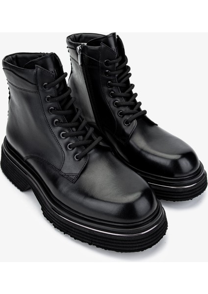 Erkek Deri Siyah Analin Postal Bot 381 20381 Erk Bot SK24-25 Sıyah Anl fiyatları