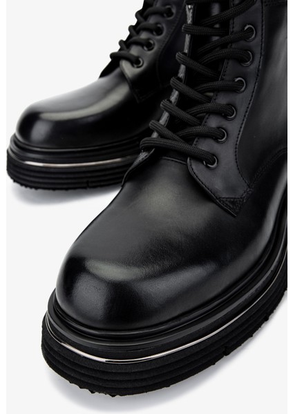 Erkek Deri Siyah Analin Postal Bot 381 20381 Erk Bot SK24-25 Sıyah Anl modelleri