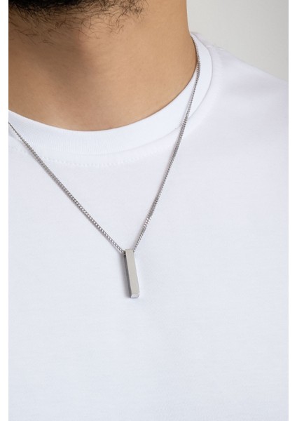 Minimal Stil 55 cm Çelik Erkek Kolye fırsatları