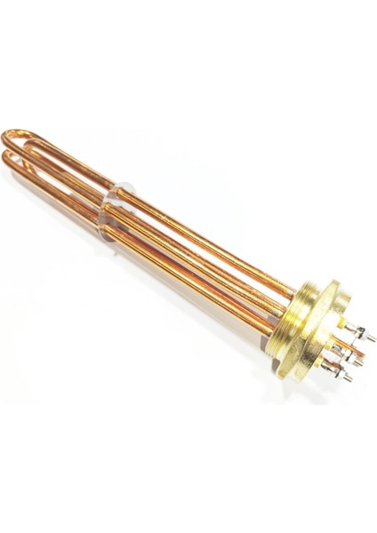Bakır Kafa 2" (2inç) Trifaze Isıtıcı Rezistans 30CM 3kw