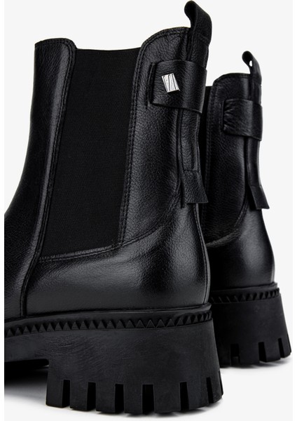 Kadın Deri Siyah Floter Casual Bot 322 2251813 Bn Bot SK24-25 Sıyah Fltr fırsatları