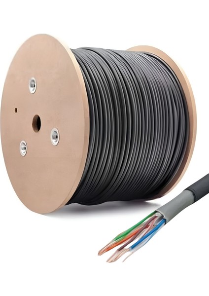 M107X 10 Metre Internet Kablosu/Cat6 23AWG Utp 0,57mm/İki Kat Korumalı/ethernet kablosu 10 metre/iç Dış Mekan uyumlu/High Performance Cable