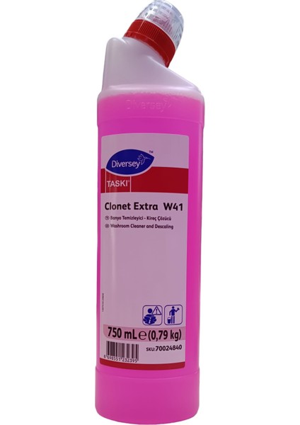 Clonet W41 750 ml + Sleepy Easy Clean Çamaşır Suyu Katkılı Yüzey Temizlik Havlusu 100 Yaprak