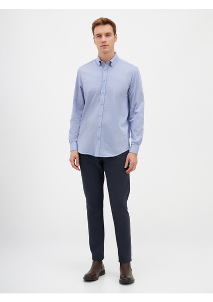 Erkek Modern Fıt Gömlek-Lacivert fiyatları
