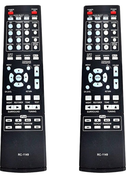 2x RC-1149 Uzaktan Kumandanın Değiştirilmesi RC-1158 RC1158 XV-5809 AVR-390 AVR-1311 -1312B Av Çevre Alıcısı (Yurt Dışından)