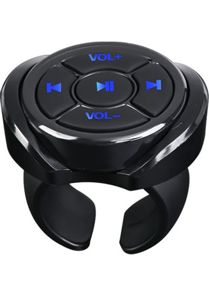 Kablosuz Bluetooth Medya Düğmesi Uzaktan Kumanda Araba Motosiklet Bisiklet Direksiyon Müzik Çalma Uzaktan Tablet Telefon Için (Yurt Dışından)