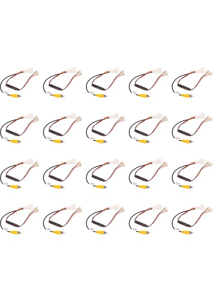 20X 4 Pin Araba Ters Kamera Tutma Kablo Demeti Kablo Fiş Adaptör Konnektörü Için Fit (Yurt Dışından)