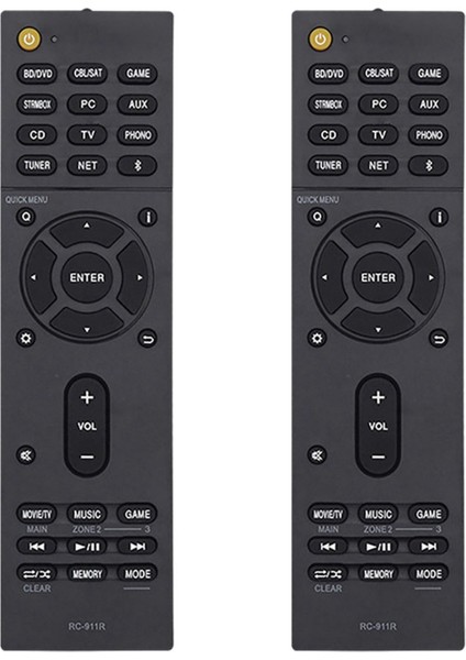 2x RC-911R Uzaktan Kumanda Için TX-NR575 TX-NR585 TX-RZ810 TX-NR575E Av Alıcı Ses/video Oynatıcı Uzaktan Kumanda (Yurt Dışından)