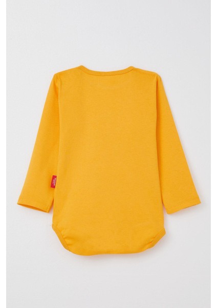 Erkek Bebek Çıtçıtlı Zıbın Body Basic 9 Ay-3 Yaş, Hardal Sarı fiyatları