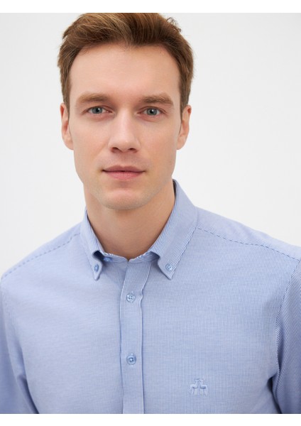 Erkek Modern Fıt Gömlek-Lacivert fırsatları