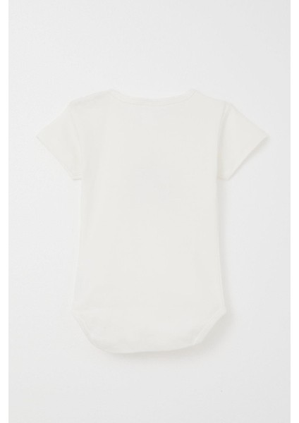 Kız Bebek Çıtçıtlı Zıbın Body Unıcorn Baskılı 9 Ay-3 Yaş, Ekru fiyatları