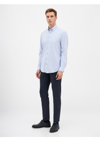 Erkek Modern Fıt Gömlek-Mavi fiyatları
