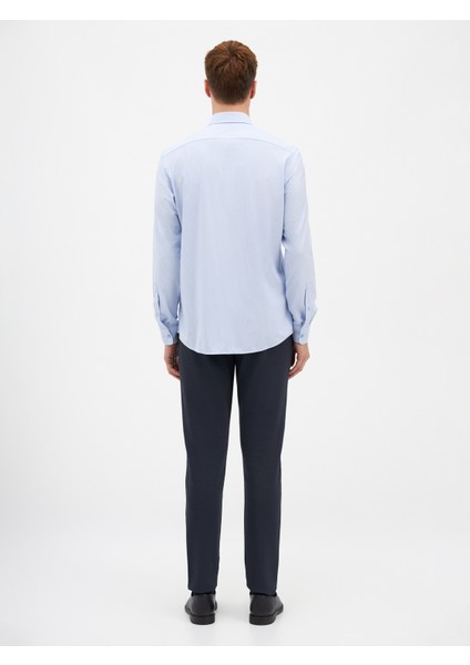 Erkek Modern Fıt Gömlek-Mavi modelleri