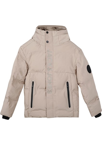 Jack & Jones Jack Jones Jcoalpha Puffer Jnr Çocuk Günlük Mont 12262162-CROCKERY Krem