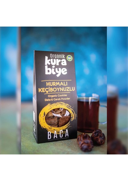 Organik Keçiboynuzlu Hurmalı Kurabiye 55 gr