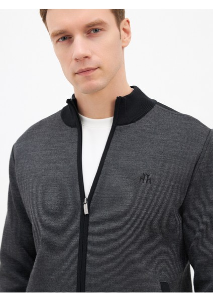 Erkek Regular Fıt Triko Kazak-Siyah fırsatları