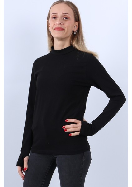 Kadın Boğazlı Parmak Detaylı Uzun Kollu Body modelleri