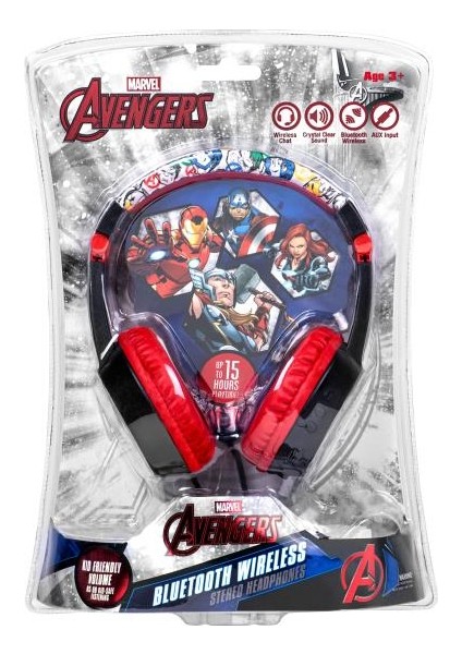 Bluetooth Kulaklık Marvel Avengers Mikrofonlu Kablosuz Çocuk Kulaklığı MV-9938-AG