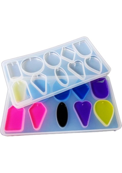 Çoklu Kolye Ve Reçina Takı Epoksi Kalıbı 10'Lu