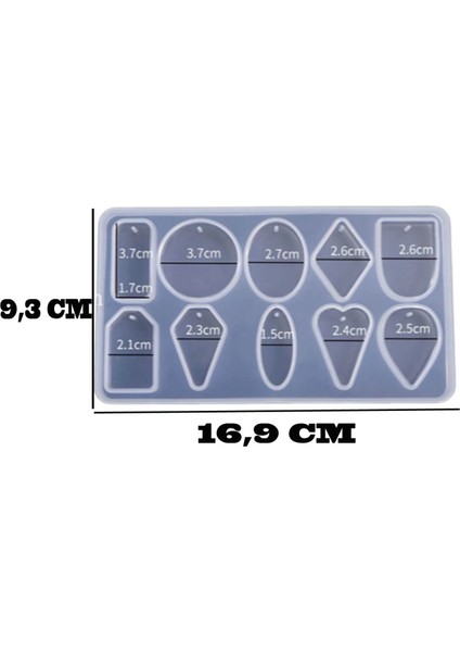 Çoklu Kolye Ve Reçina Takı Epoksi Kalıbı 10'Lu modelleri