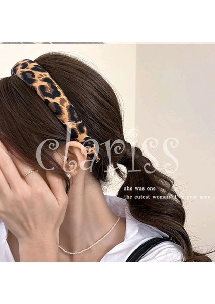 Leopar Desenli Bayan Taç