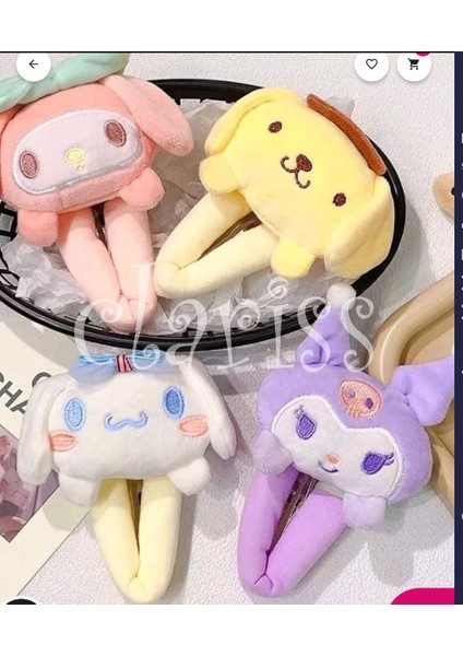 Kuromi Peluş Çıt Çıt Toka