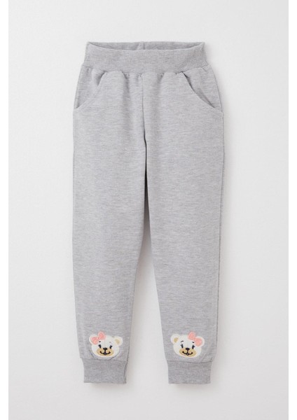 Kız Bebek Eşofman Takımı Sevimli Ayıcık Nakışlı Pembe 9 Ay-3 Yaş Arası modelleri