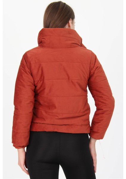 Dipmoda Kadın Yüksek Yaka Fermuar Detaylı Cepli Kışlık Kadife Mont DP7154 modelleri