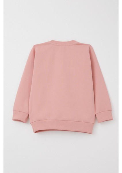 Kız Bebek Eşofman Takımı Sevimli Ayıcık Nakışlı Gülkurusu 9 Ay-3 Yaş fırsatları