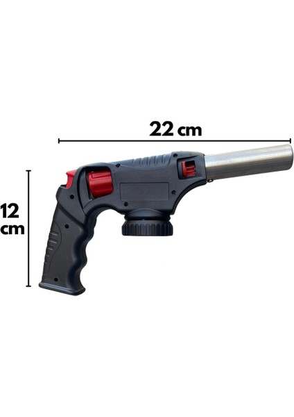 1300 Derece Orijinal Pürmüz Çakmak ST-818 + 3 Adet Flash Çakmak Gazı