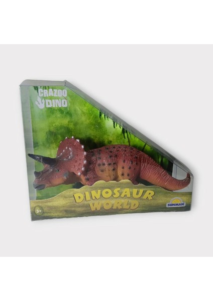 Dinazor Figür Oyuncak 15 cm - Triceratops