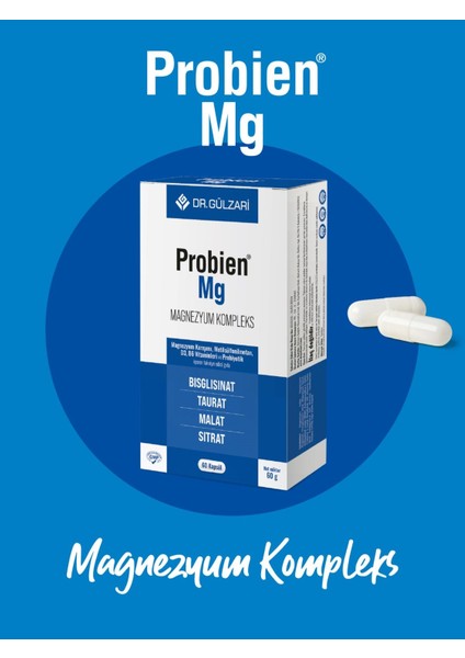 Mg Magnezyum Kompleks 60 Kapsül