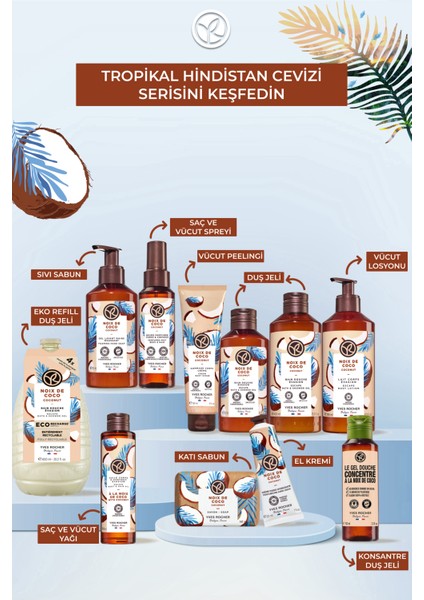 Yves Rocher Vücut Peeling Krem Dokulu- Arındırıcı ve Yumuşatıcı / Tropikal Hindistan CEVIZI-68751