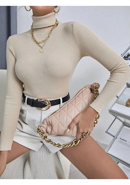 Unisex 3'lü Balıkçı Yaka Boğazlı Kaşkorse Kazak