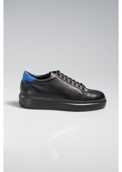 Kalın Kauçuk Taban Deri Erkek Sneakers Ayakkabı
