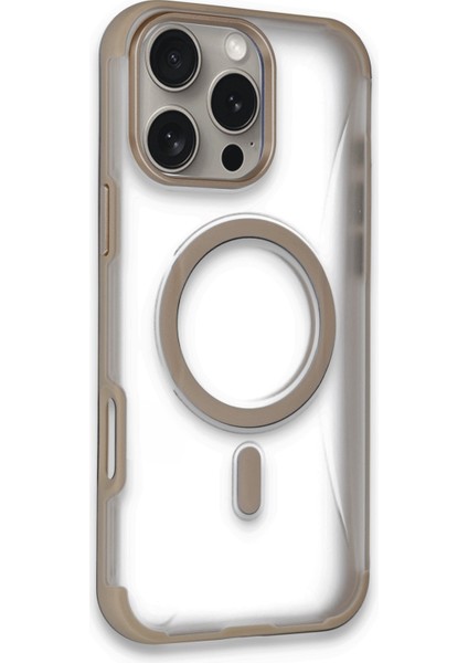 Iphone 15 Pro Max Hilton Magsafe Kapak - Gold 13