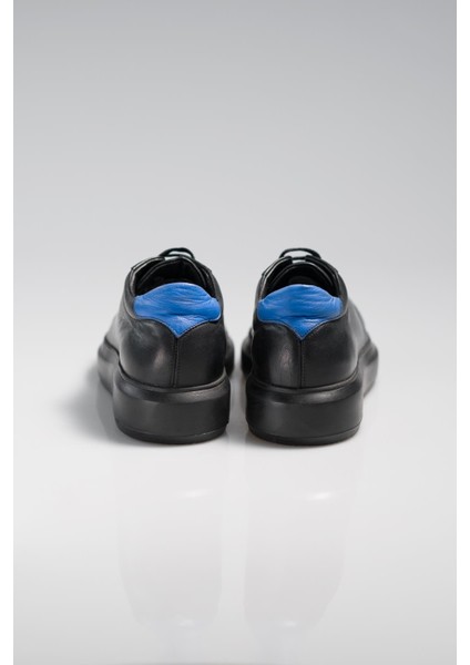 Kalın Kauçuk Taban Deri Erkek Sneakers Ayakkabı