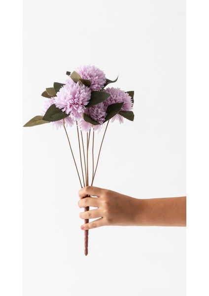 Yapay Kasımpatı Çiçeği Lila 40 cm 7 Dal