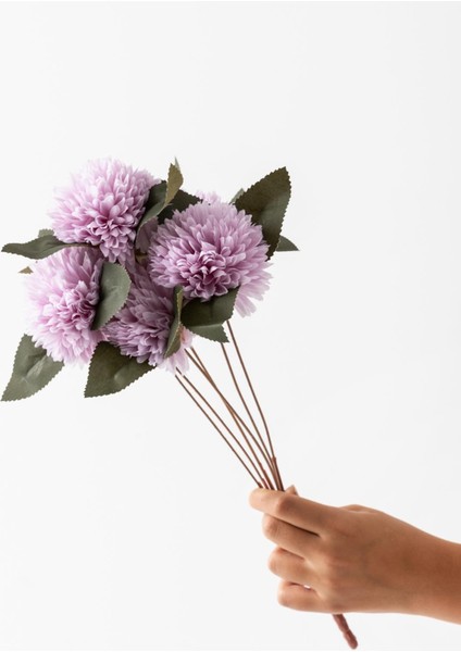 Yapay Kasımpatı Çiçeği Lila 40 cm 7 Dal