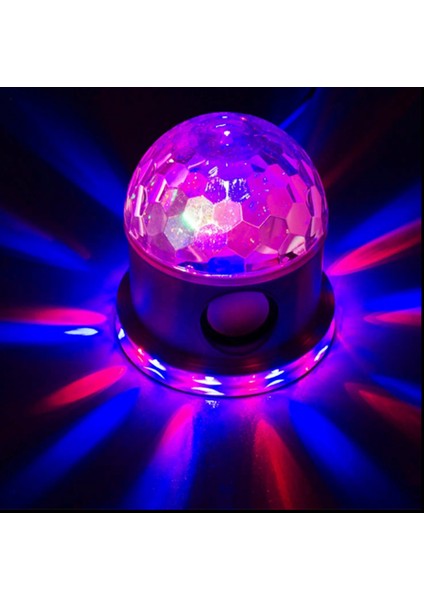 Süper Parlak Ses Kontrollü Kristal Led 10watt Bluetooth Hoparlörlü Atmosfer Gece Lambası