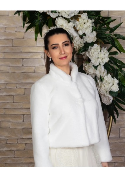 Gelin Etol/gelin Ceket Uzun Kol Peluş