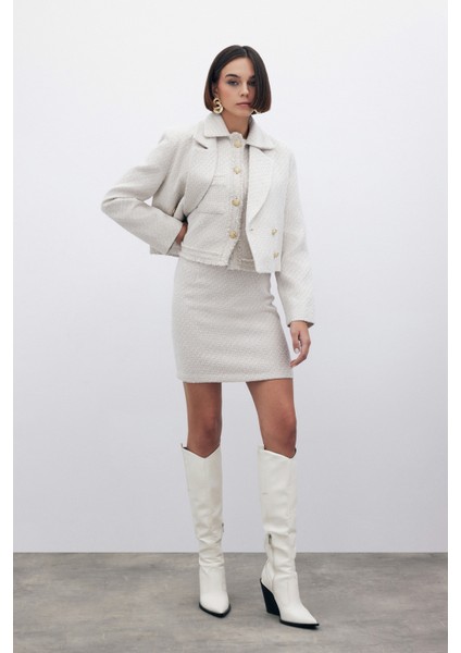 Simli Mini Tüvit Etek - Taş fiyatları