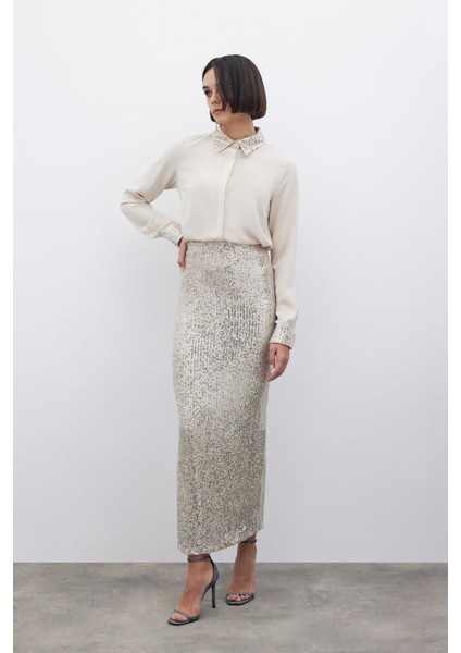 Karolin Midi Etek - Bej fırsatları