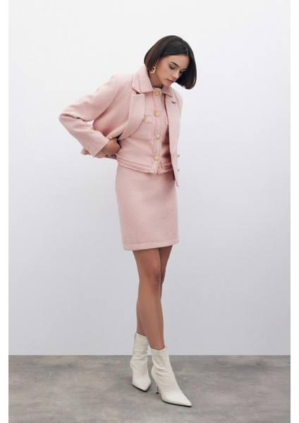 Simli Mini Tüvit Etek - Pudra fiyatları