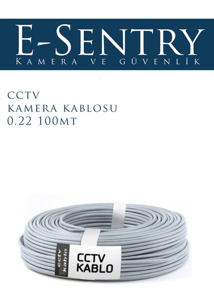 2+1 Cctv 0.22 mm 100 mt Kamera Kablusu