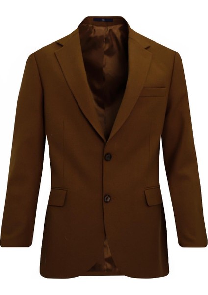 Camel Mono Yaka Klasik Ceket